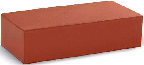 Кирпич облицовочный красный одинарный гладкий полнотелый М-300 КС-Керамик