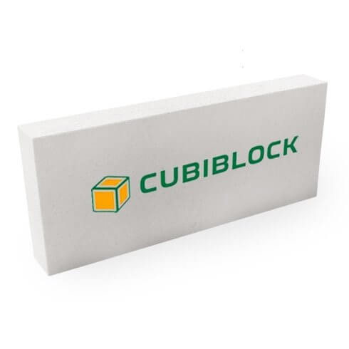 Газобетонные блоки Cubi Block Егорьевск перегородочные 625х100х200, D500