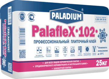 Плиточный клей PalafleX-102 «ЗИМА до — 10°С», 25 кг