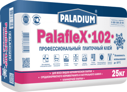 Плиточный клей PalafleX-102 &quot;ЗИМА до - 10&deg;С&quot;, 25 кг