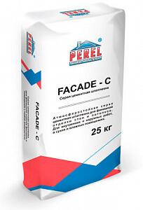0650 Facade-c Серая Шпаклевка цементная PEREL, 25 кг