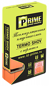 6130 Termo Shov Теплоизоляционный кладочный раствор, 20 кг/меш, PRIME / Россия