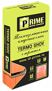6135 Termo Shov Теплоизоляционный кладочный раствор зима, 20 кг/меш, PRIME / Россия