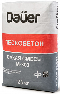 Пескобетон DAUER М-300 25 кг (ПМД -15 С)
