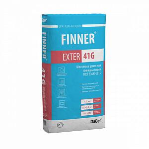 Шпатлевка цементная финишная FINNER EXTER 41 G серая 20 кг