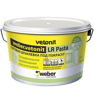 Шпатлёвка полимерная Weber Vetonit LR Pasta 5 кг