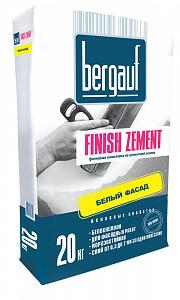 Шпатлёвка цементная Bergauf Finish Zement белая 20 кг