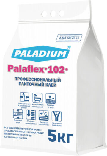 Плиточный клей PalafleX-102, 5 кг